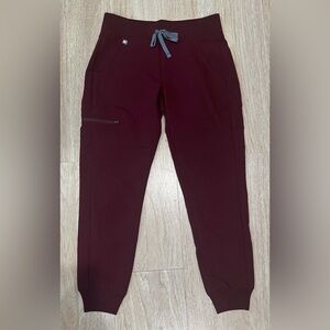 Figs Burgundy Zamora Scrub Pants